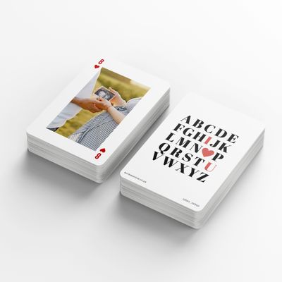 Show details for Love Letters Personalised Playing Cards