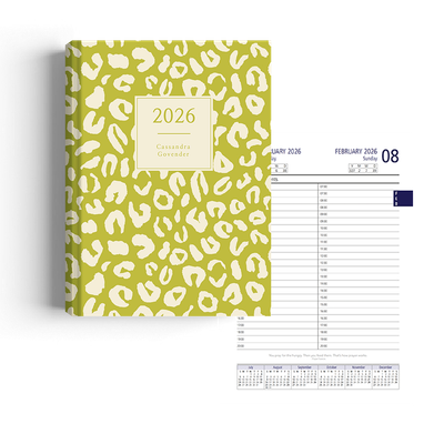 Show details for Leopard Lime Diary A5 