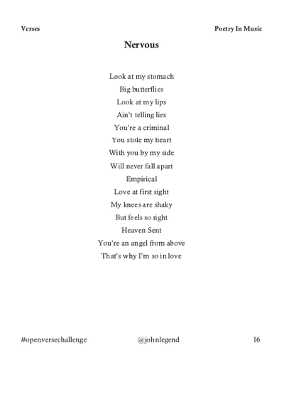 Show details for Verses - Poetry In Music
