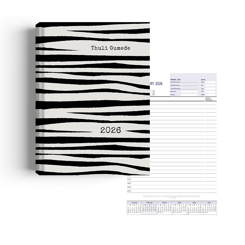 Show details for Zippy Zebra Diary A5 