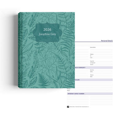 Show details for Blue Botanica Diary A4