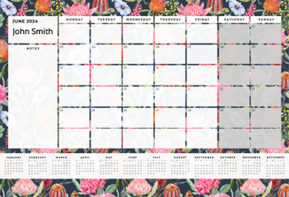Show details for African Eden Desk Planner