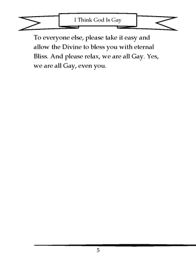 Show details for I Think God Is Gay