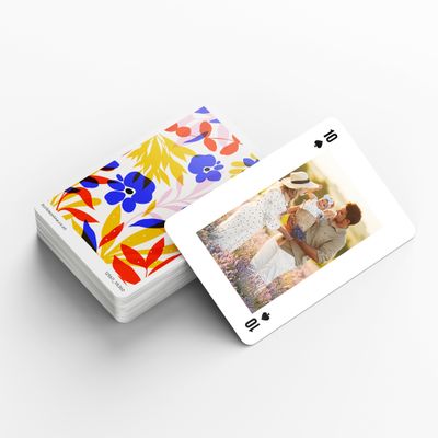 Show details for Floral Fusion Personalised Playing Cards