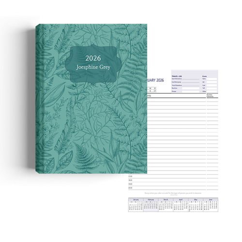 Show details for Blue Botanica Diary A4