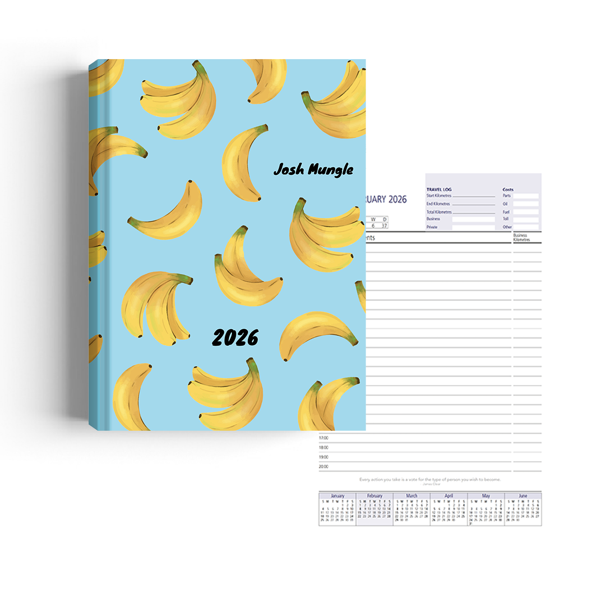 Show details for Go Bananas Diary A4