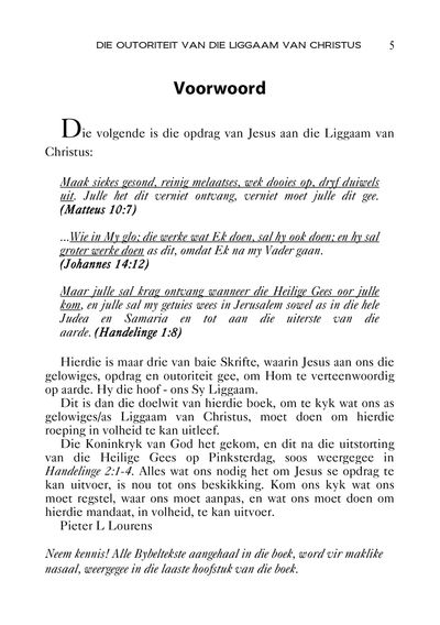 Show details for Die Outoriteit van die Liggaam van Christus