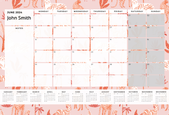Show details for Savannah Sunset Desk Planner