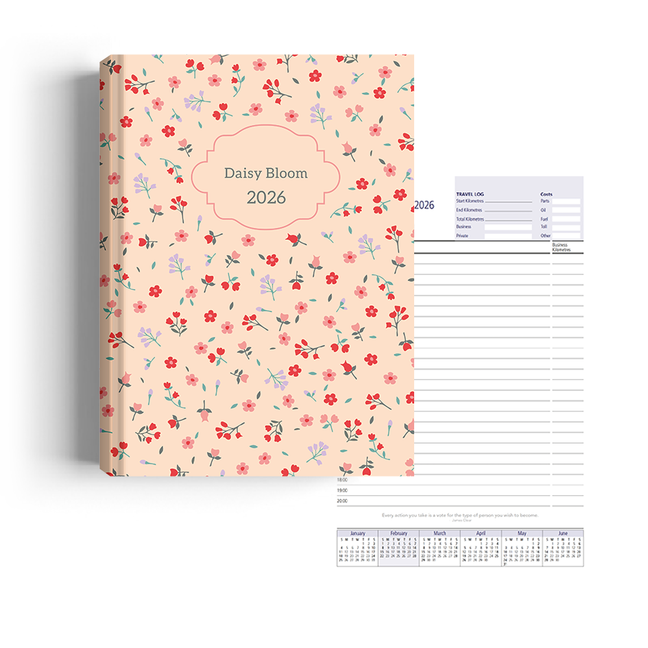 Show details for Ditsy Pastel Diary Management