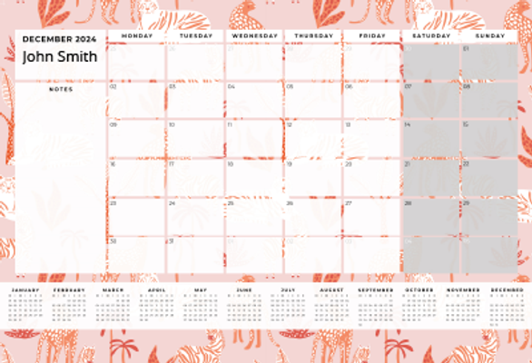 Show details for Savannah Sunset Desk Planner