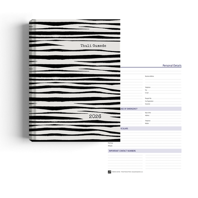 Show details for Zippy Zebra Diary A4