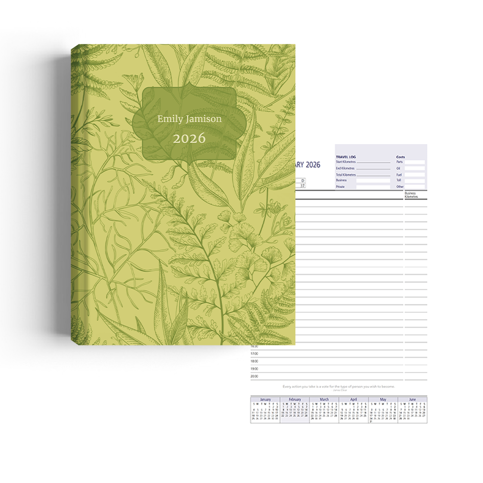 Show details for Green Botanica Diary A5 