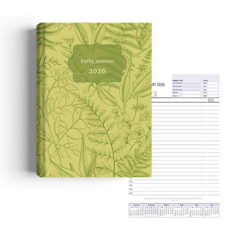 Show details for Green Botanica Diary A5 