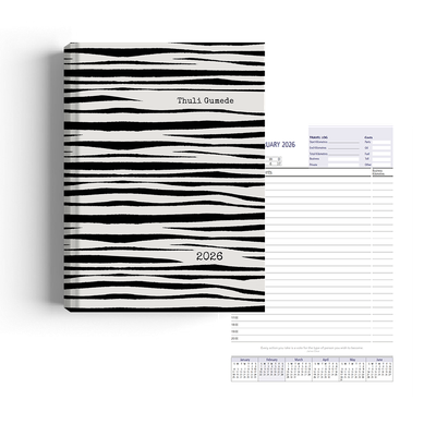 Show details for Zippy Zebra Diary A4