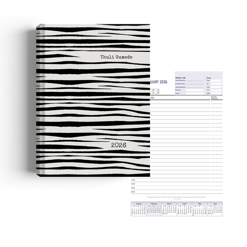 Show details for Zippy Zebra Diary A4