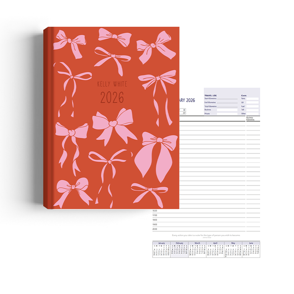Show details for Pretty Bows Diary A5 