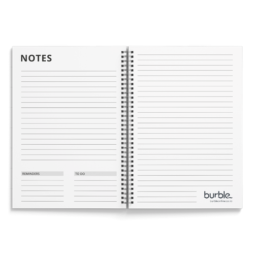 Show details for A4 Wiro Bound Book - Text Component (Black & White)