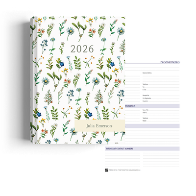 Show details for Mini Florals Diary Management
