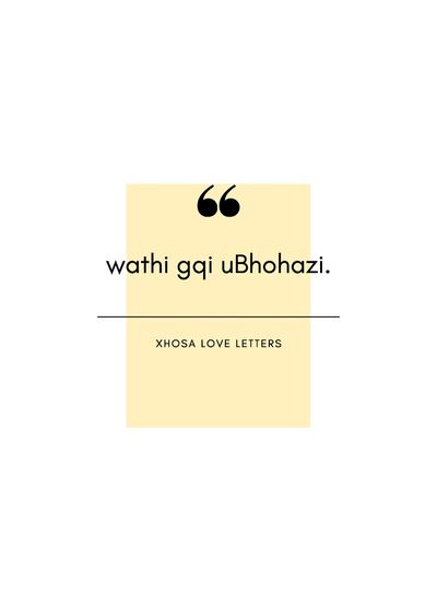 Show details for Xhosa Love Letters 