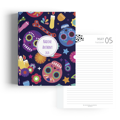 Show details for Mardi Gras A5 Hard Cover Student Diary
