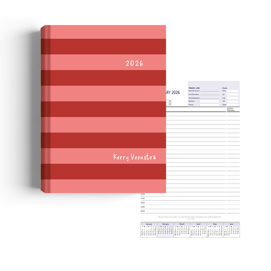 Show details for Candy Stripes Diary A5 