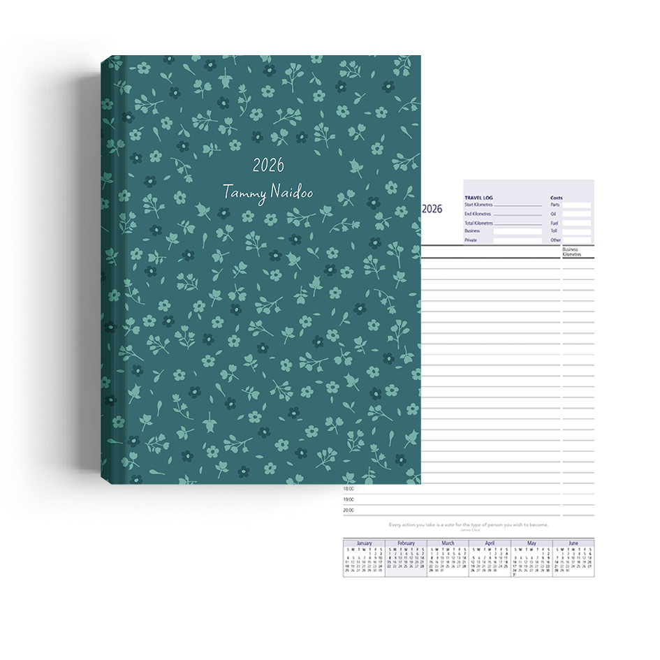 Show details for Ditsy Blue Diary Management