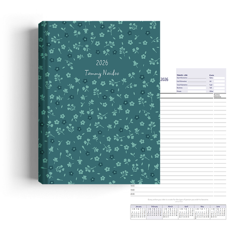 Show details for Ditsy Blue Diary Management