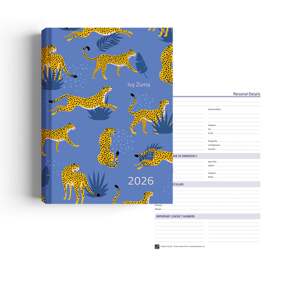 Show details for Cheetah Blues Diary A4