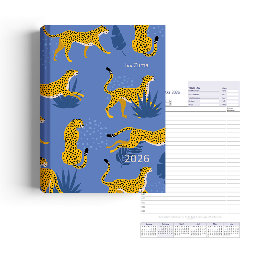 Show details for Cheetah Blues Diary A5 