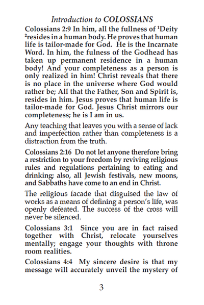 Show details for Colossians