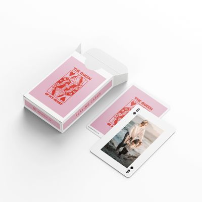 Show details for Queen Of My Heart Personalised Playing Cards