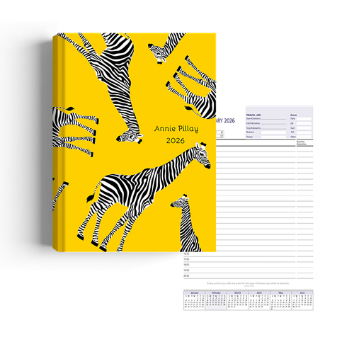 Show details for Zippy Yellow Gerry Diary A5 
