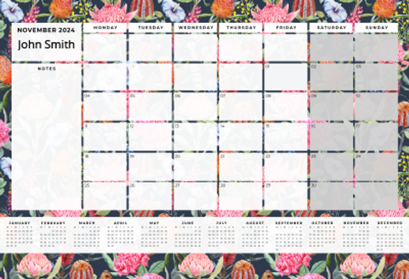 Show details for African Eden Desk Planner