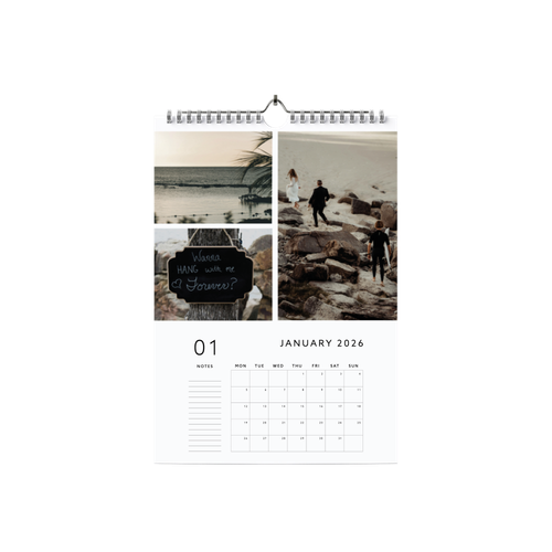 Show details for 2026 A4 Calendar (Blocks with notes)