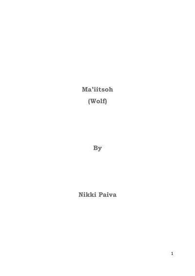 Show details for Ma’iitsoh (Wolf)