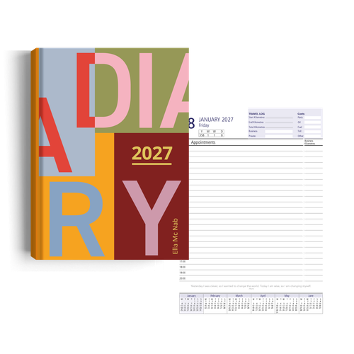 Show details for Vivid Blocks Diary A4