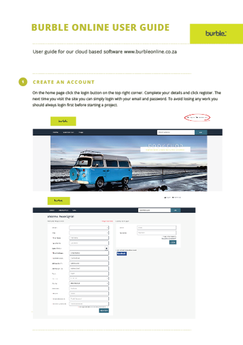 Show details for Burble Software User Guide