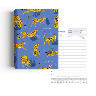 Show details for Cheetah Blues Diary A4