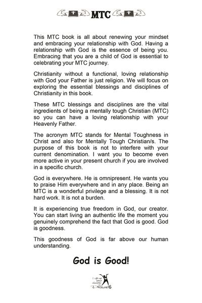 Show details for Mental Toughness in Christ (MTC) : The Book