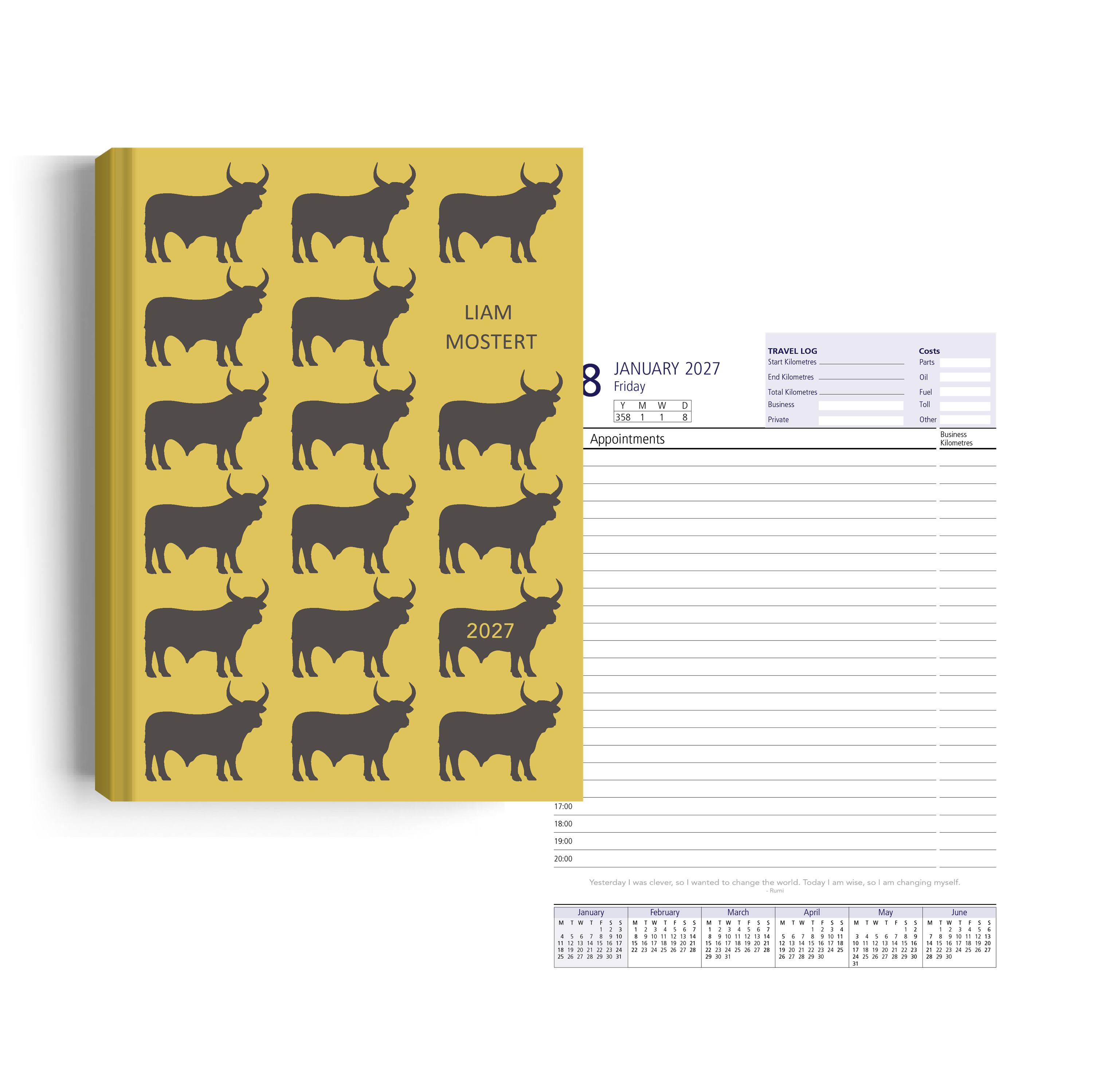 Show details for Golden Herd Diary A5 