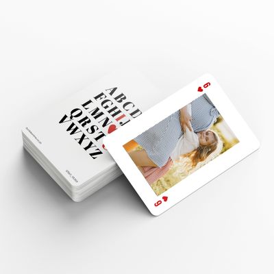 Show details for Love Letters Personalised Playing Cards