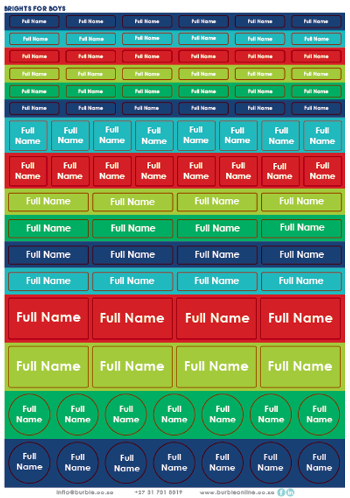 Show details for Brights for Boys Multi-Purpose Stickers