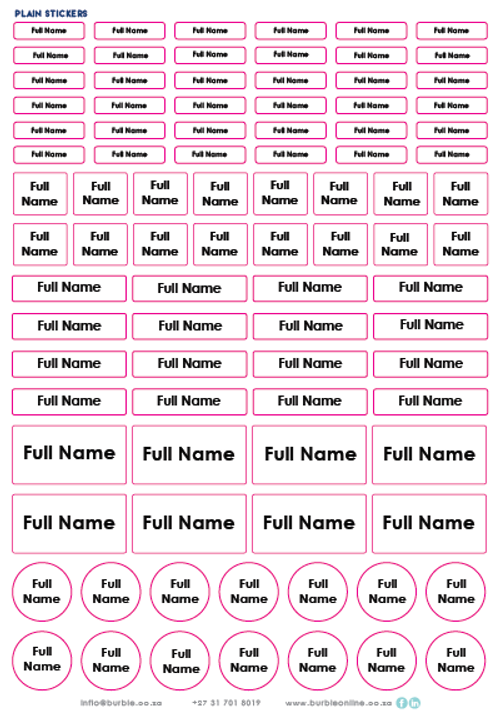 Show details for Plain Multi-Purpose Stickers