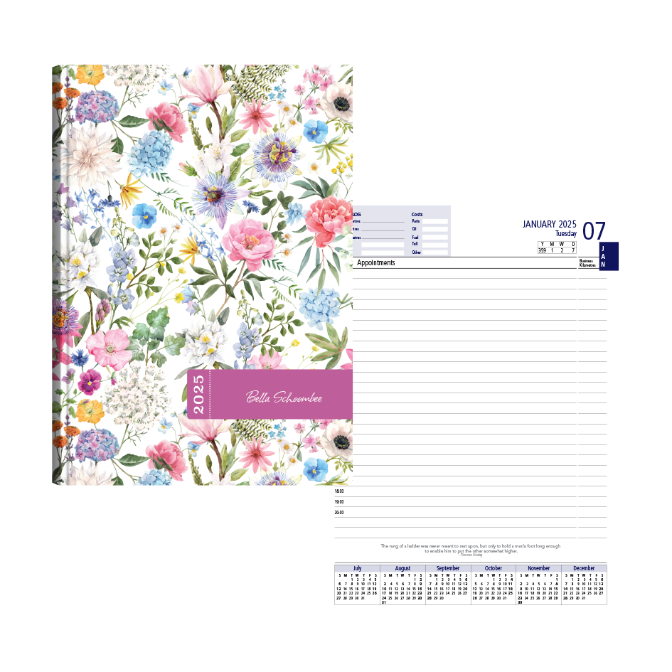 Show details for Pretty Petals Diary A4