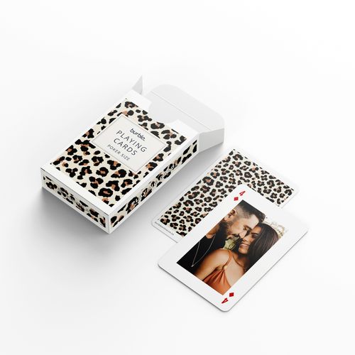 Show details for Leopard Print Personalised Playing Cards
