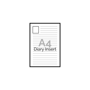 Show details for A4 Diary Insert Template
