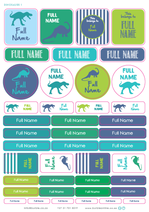 Show details for Boys Big Dinosaurs Multi-Purpose Stickers