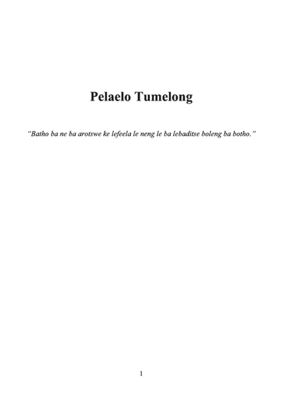 Show details for Pelaelo Tumelong