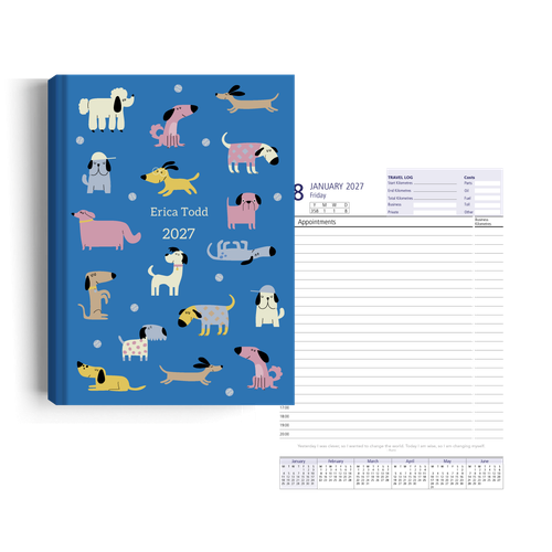 Show details for Puppy Parade Diary A5 