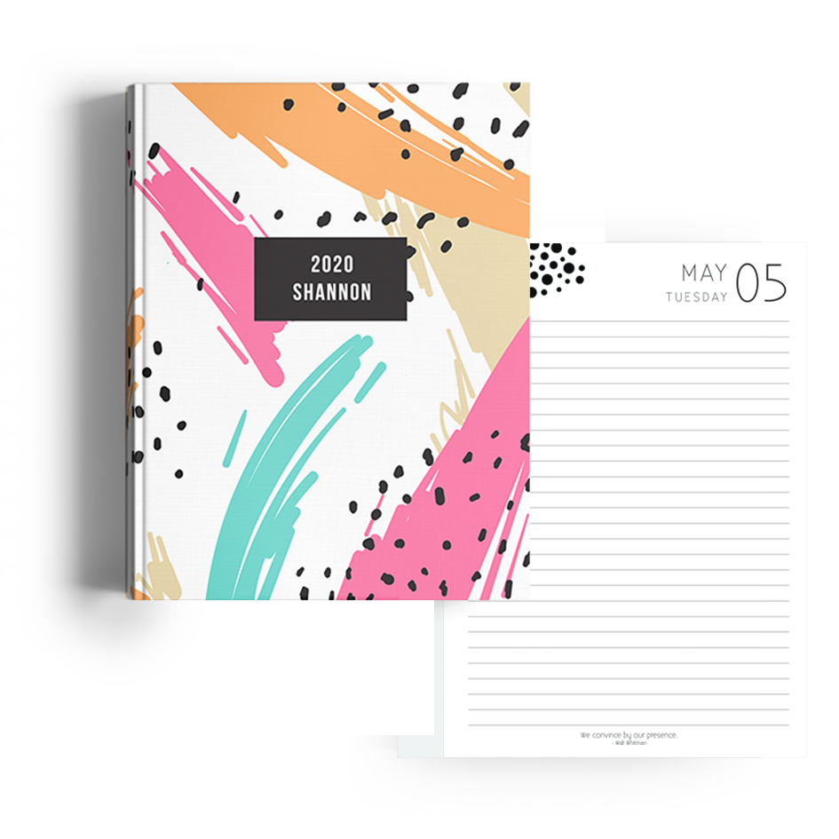 Show details for Splashes A5 Hard Cover Student Diary